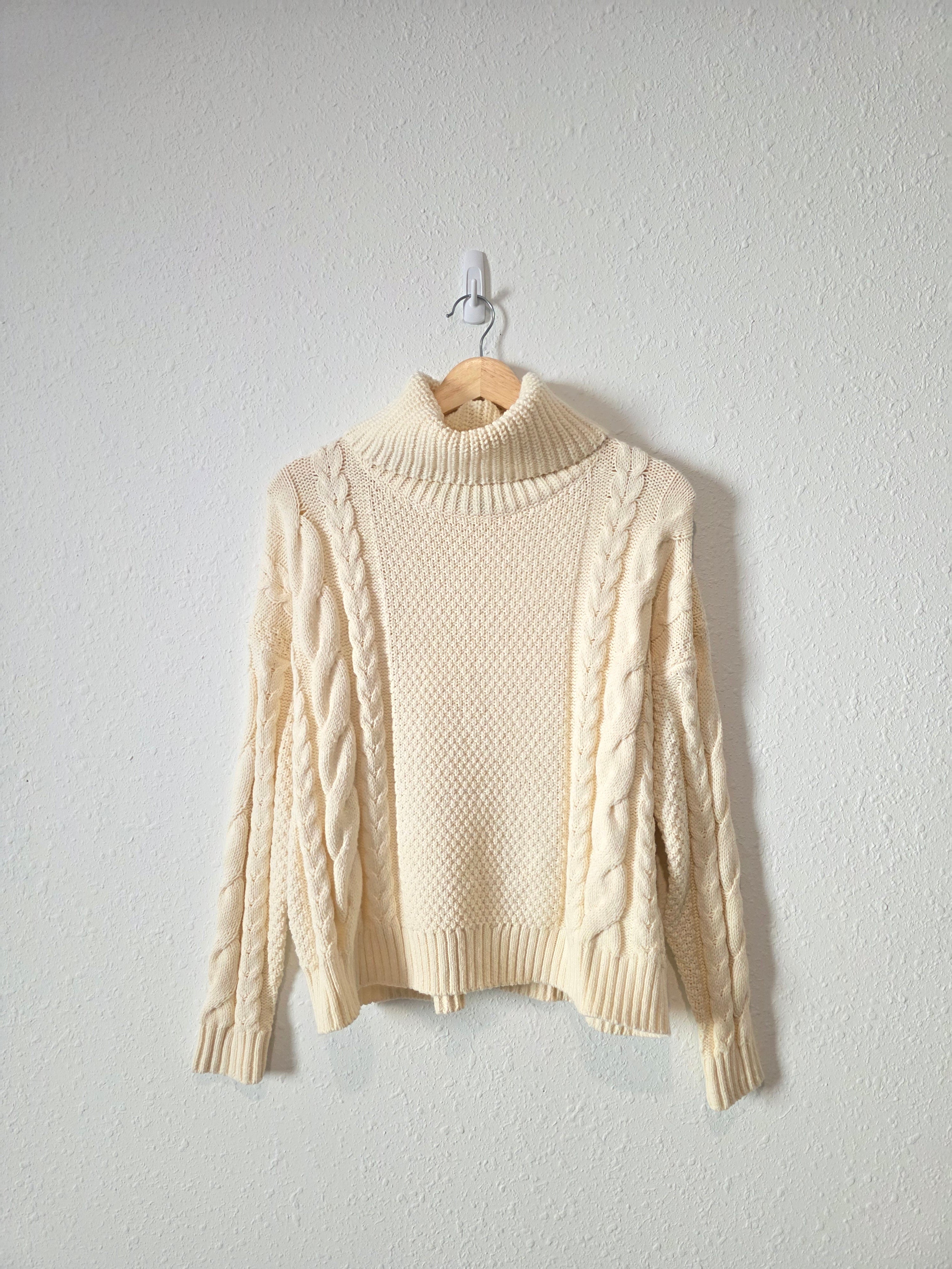 Madewell Chunky Cable Knit Sweater (S)