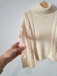 Madewell Chunky Cable Knit Sweater (S)