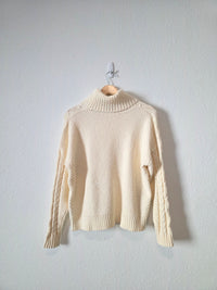 Madewell Chunky Cable Knit Sweater (S)