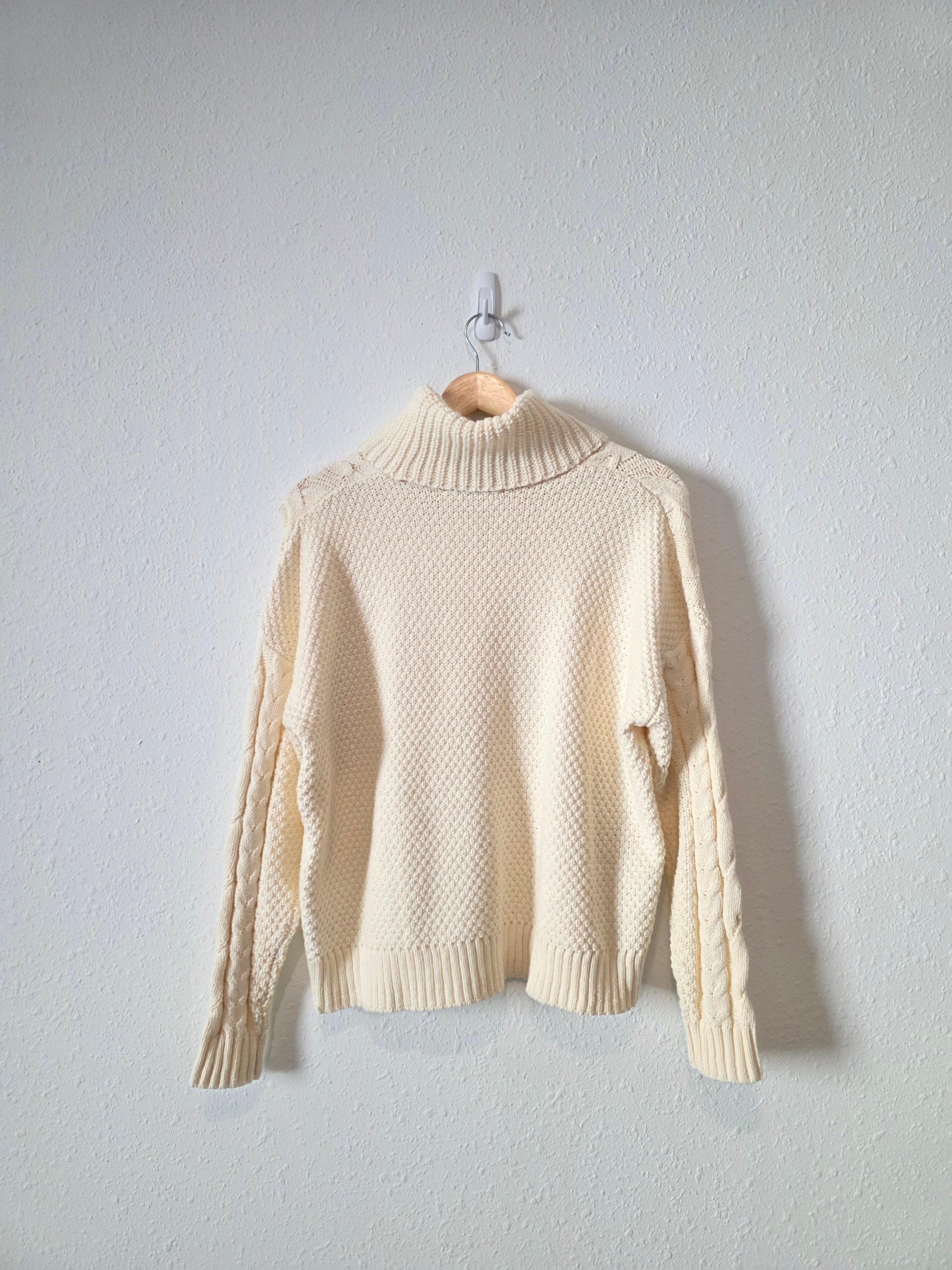 Madewell Chunky Cable Knit Sweater (S)