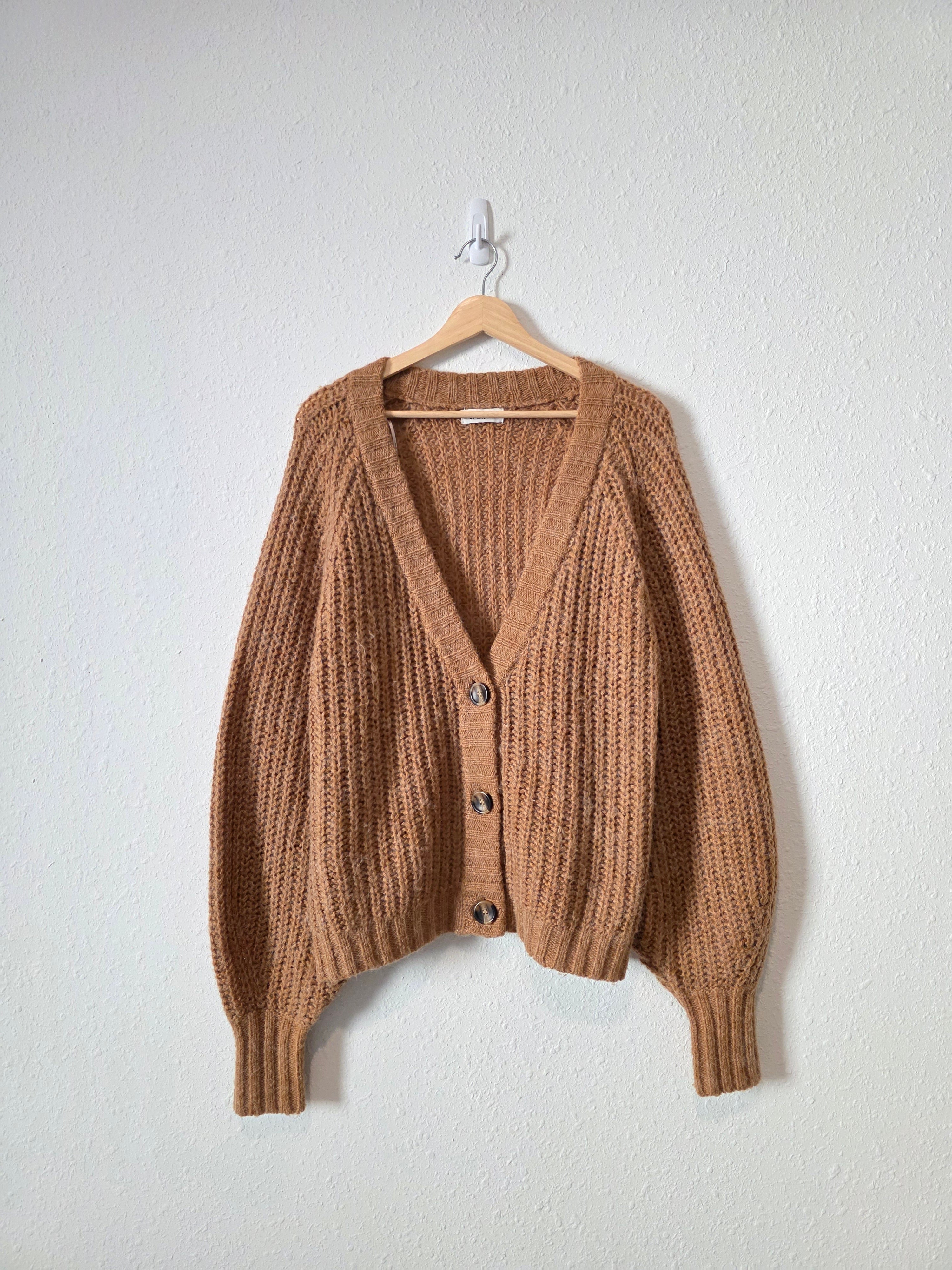 In Loom Chunky Cardigan Sweater (M/L)