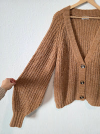 In Loom Chunky Cardigan Sweater (M/L)