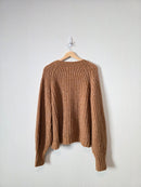 In Loom Chunky Cardigan Sweater (M/L)