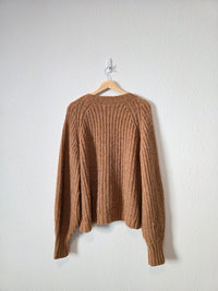 In Loom Chunky Cardigan Sweater (M/L)