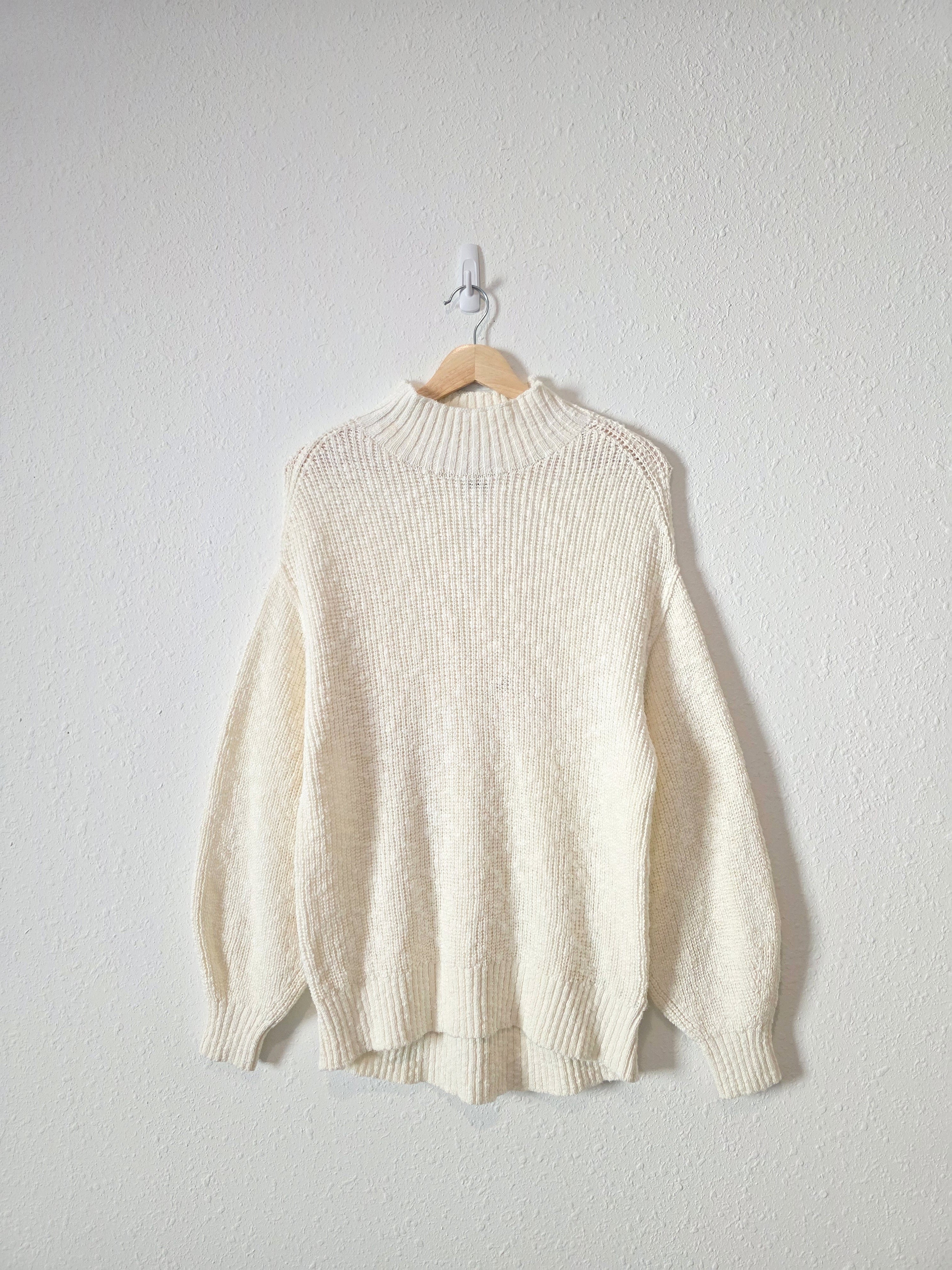 NEW Aerie Cotton Mockneck Sweater (S)