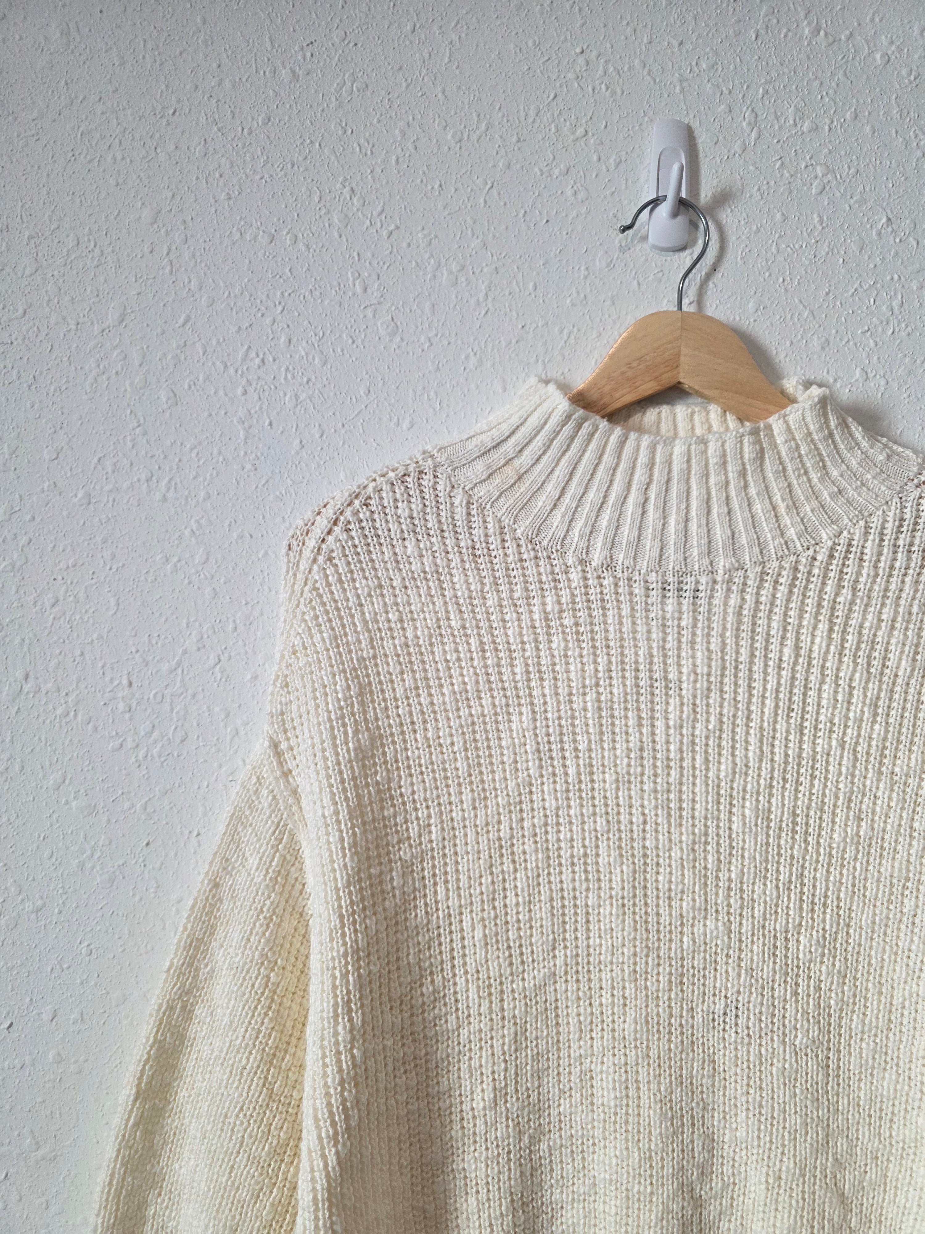 NEW Aerie Cotton Mockneck Sweater (S)