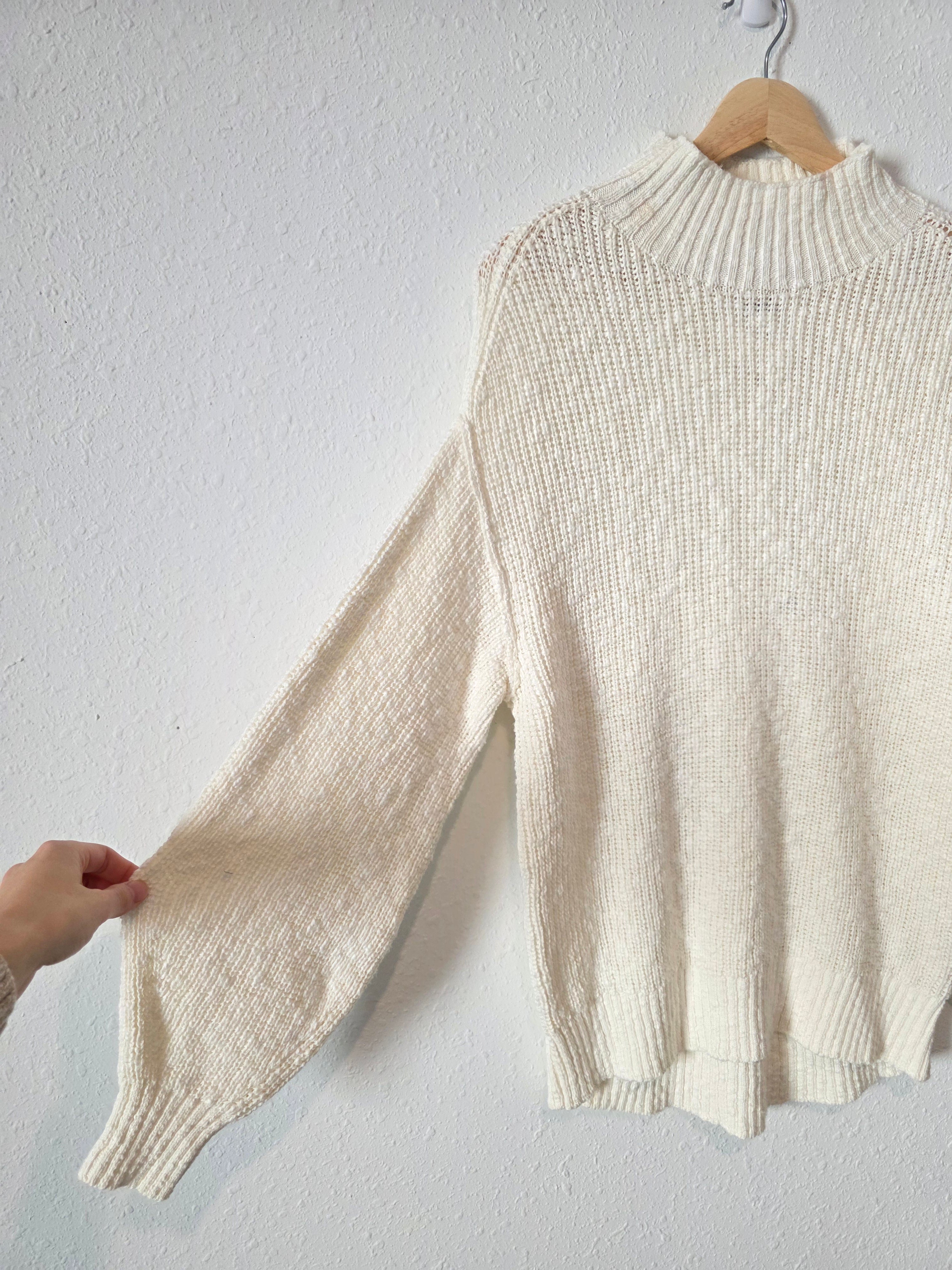 NEW Aerie Cotton Mockneck Sweater (S)