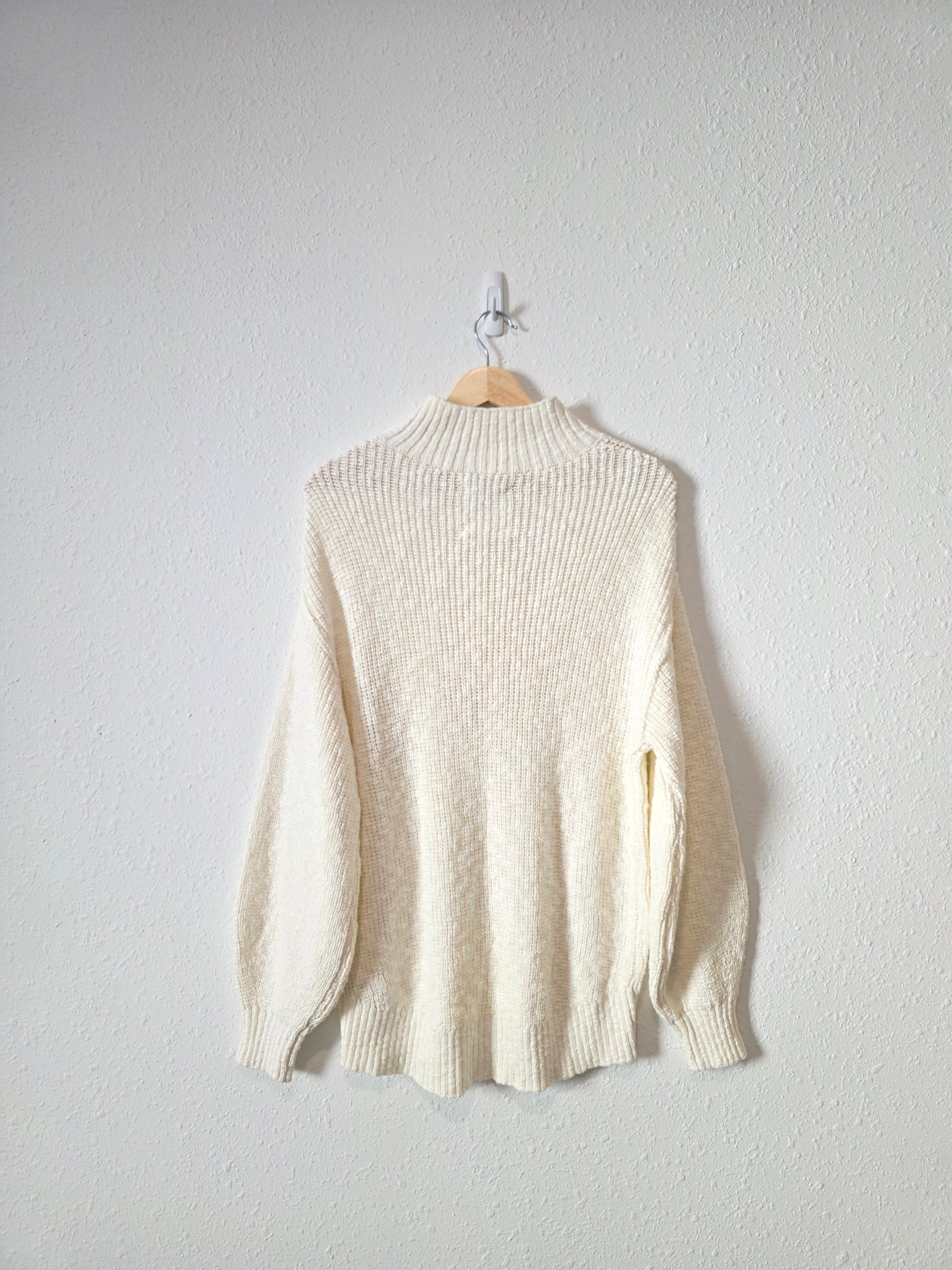 NEW Aerie Cotton Mockneck Sweater (S)