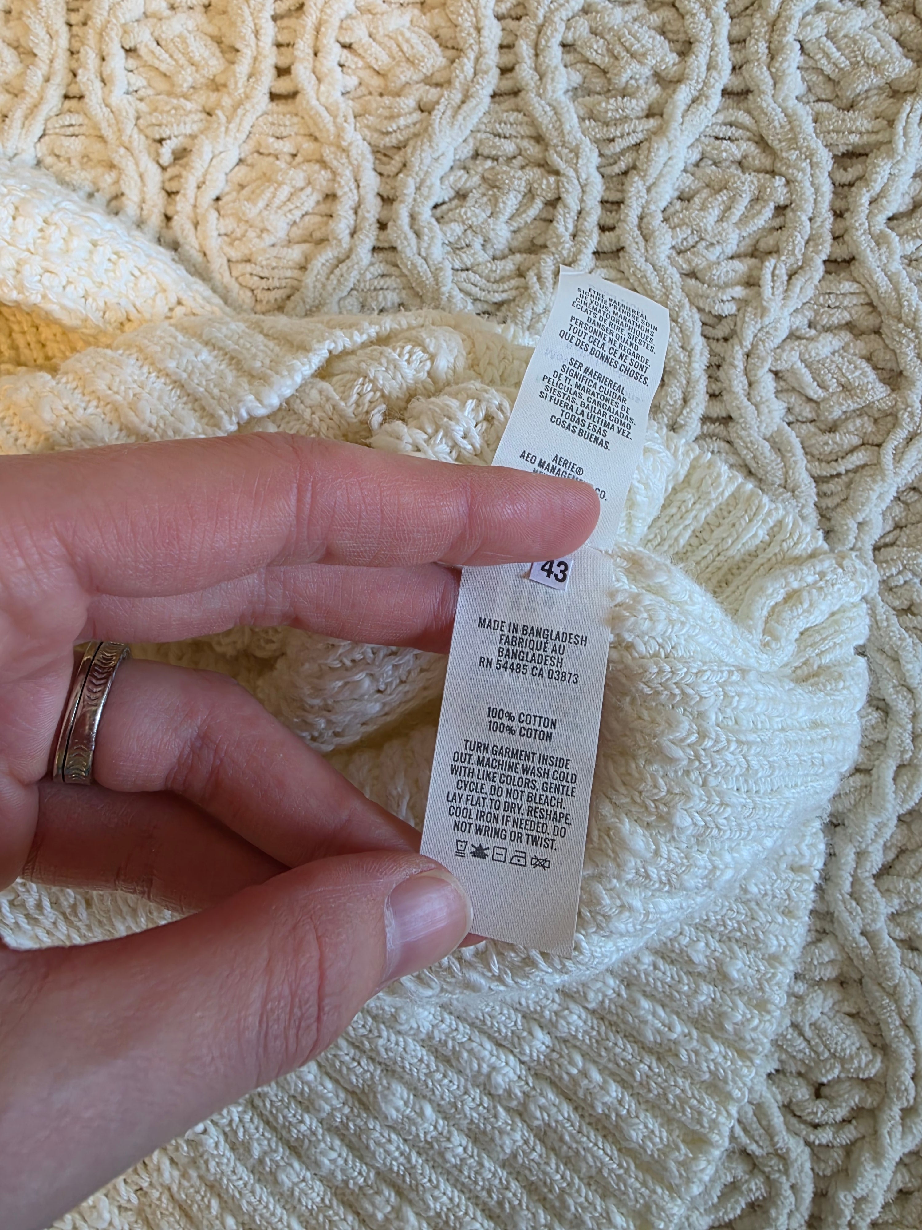 NEW Aerie Cotton Mockneck Sweater (S)