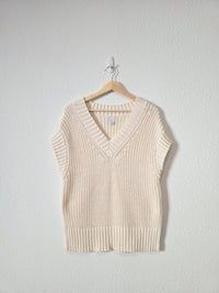 Oversized Chunky Sweater Vest (XS)