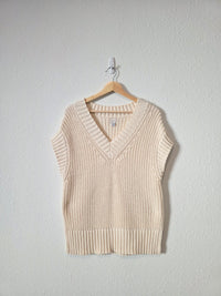 Oversized Chunky Sweater Vest (XS)