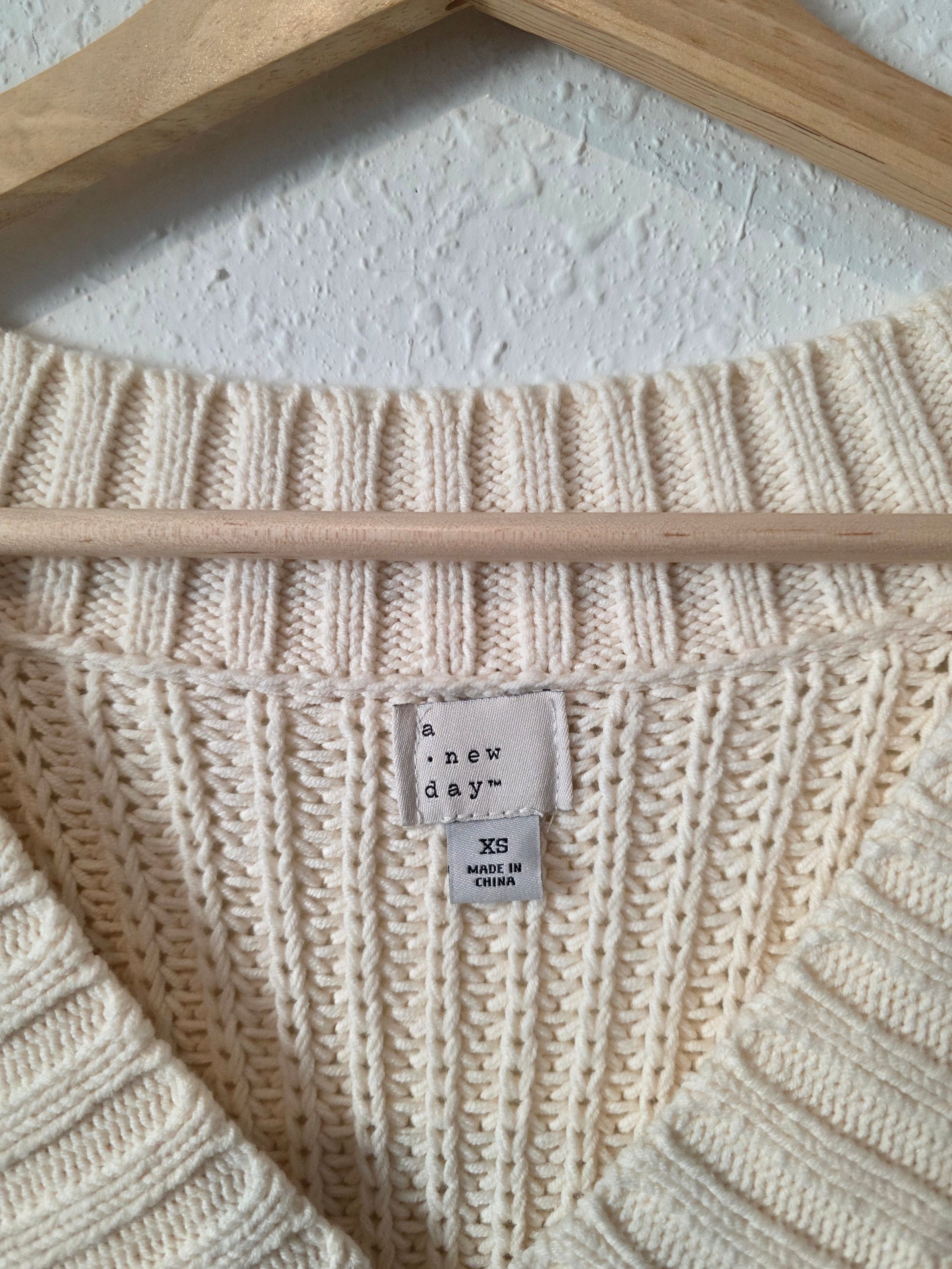 Oversized Chunky Sweater Vest (XS)