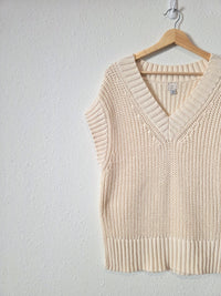 Oversized Chunky Sweater Vest (XS)