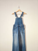 Evereve Wide Leg Denim Overalls (25)