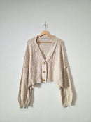 Textured Knit Cardigan Sweater (XXL)