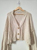 Textured Knit Cardigan Sweater (XXL)