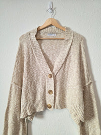 Textured Knit Cardigan Sweater (XXL)