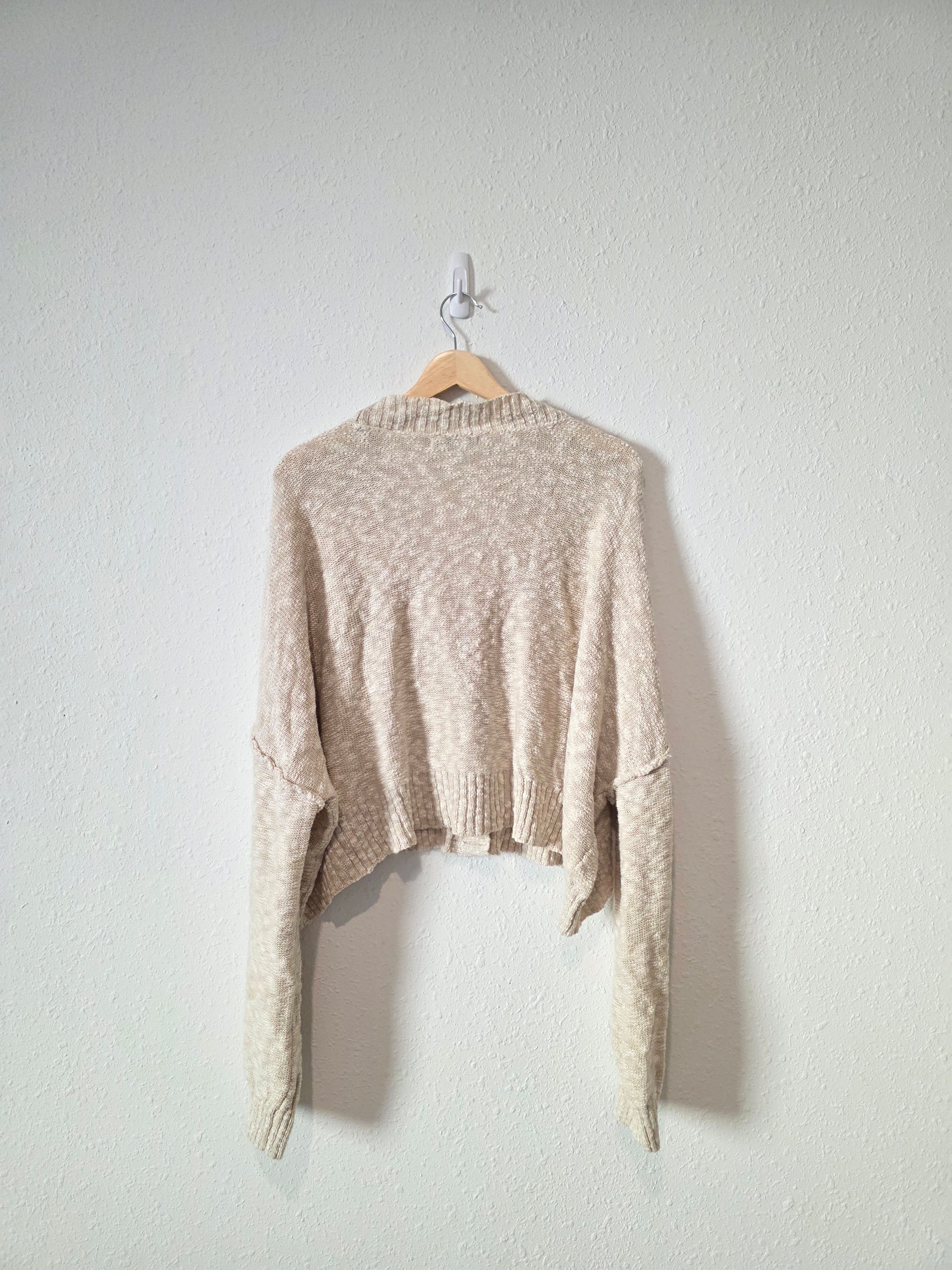 Textured Knit Cardigan Sweater (XXL)