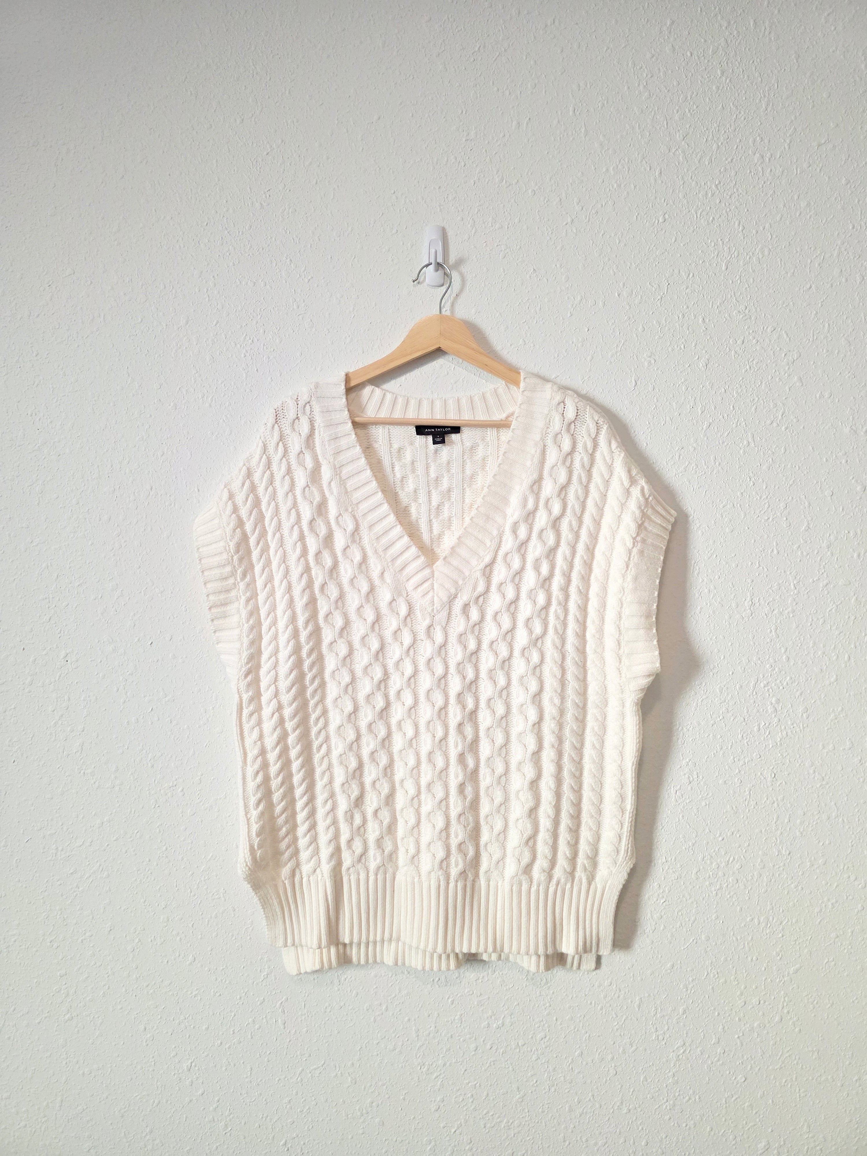 Ann Taylor Oversized Sweater Vest (S)