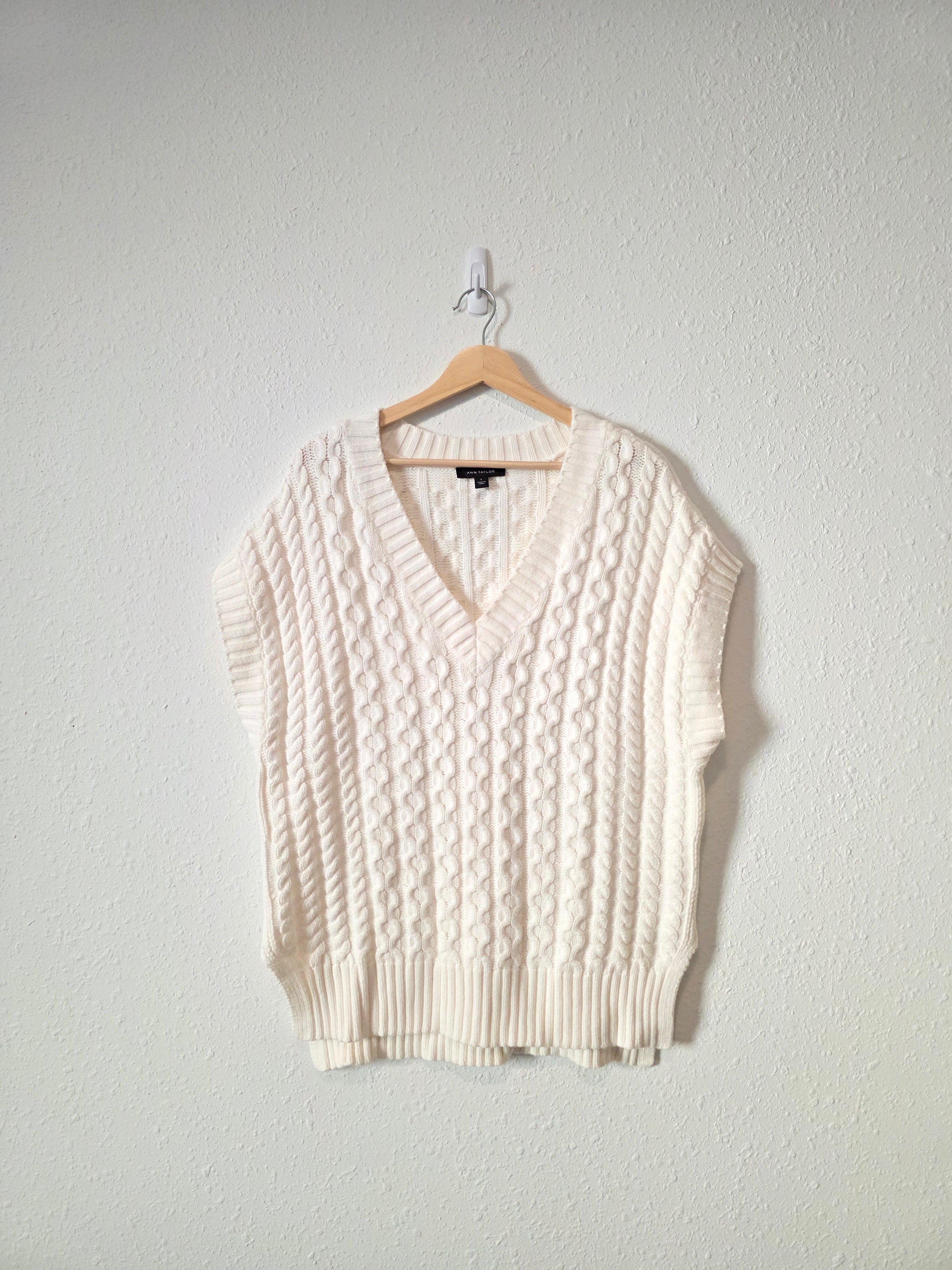 Ann Taylor Oversized Sweater Vest (S)