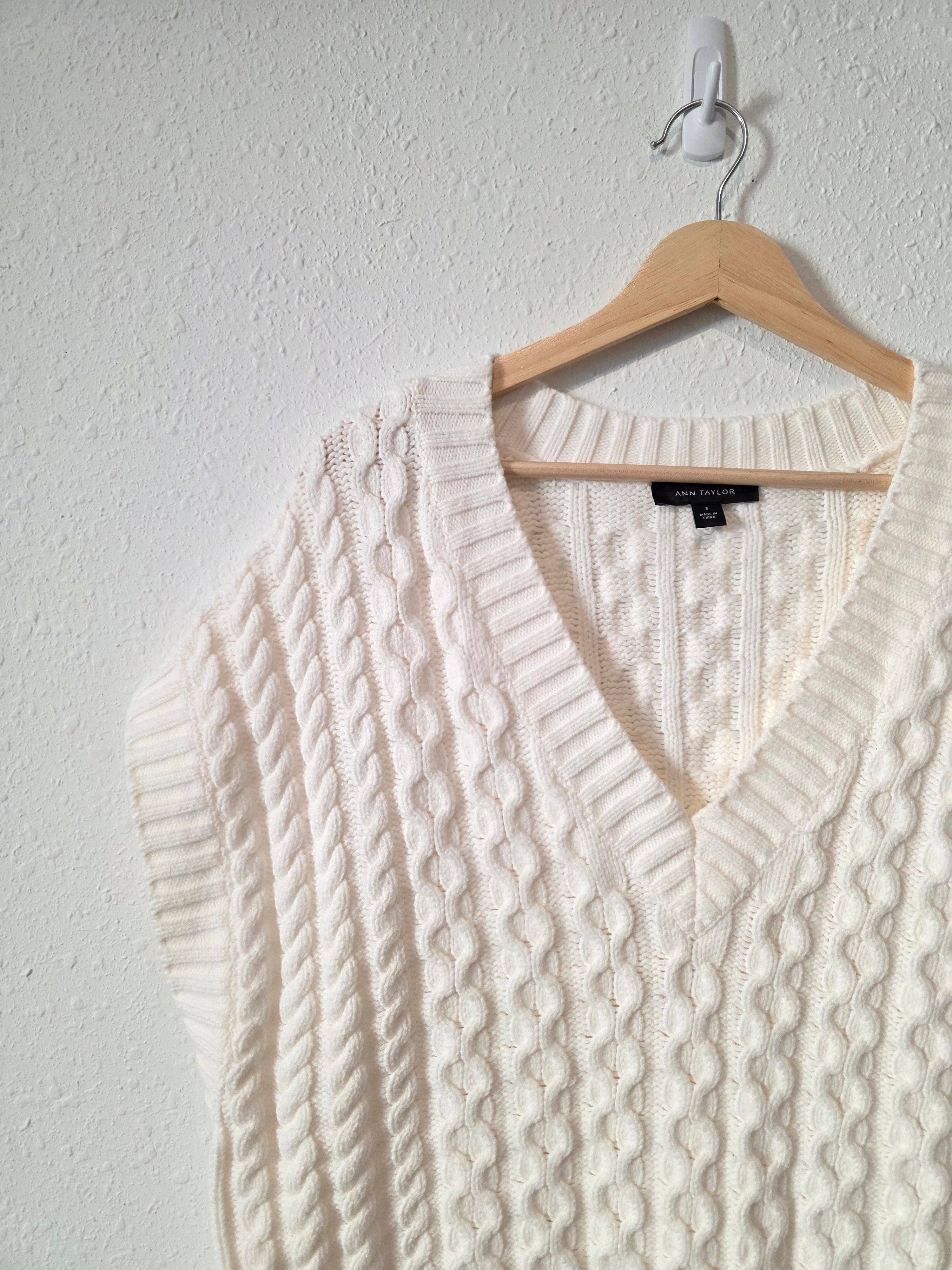 Ann Taylor Oversized Sweater Vest (S)