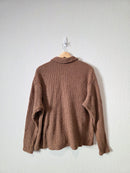 Blue Blush Brown Textured Shirt Jacket (S)