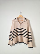 Pistola Striped Quarter Zip Pullover (M)