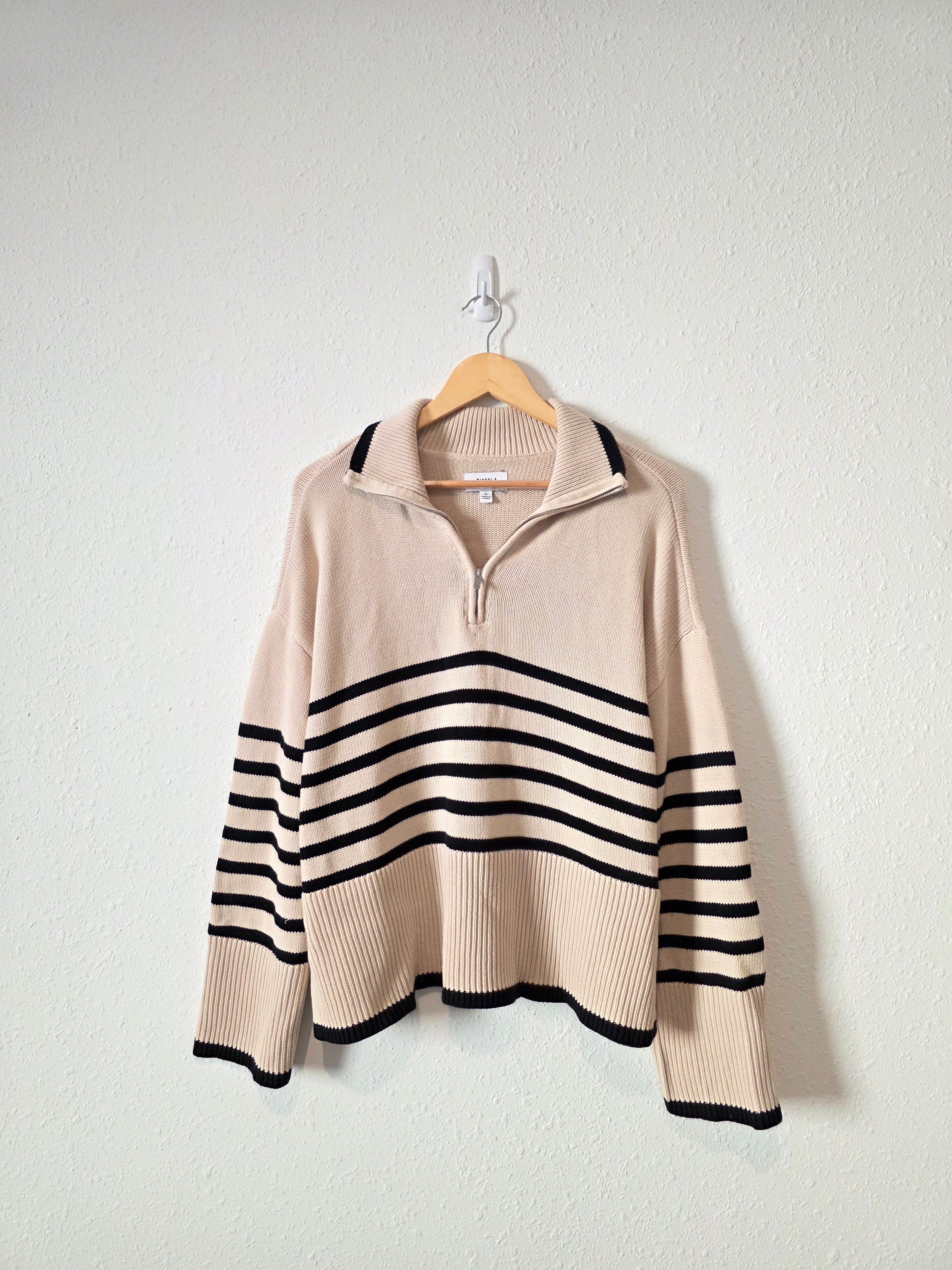 Pistola Striped Quarter Zip Pullover (M)