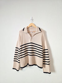 Pistola Striped Quarter Zip Pullover (M)