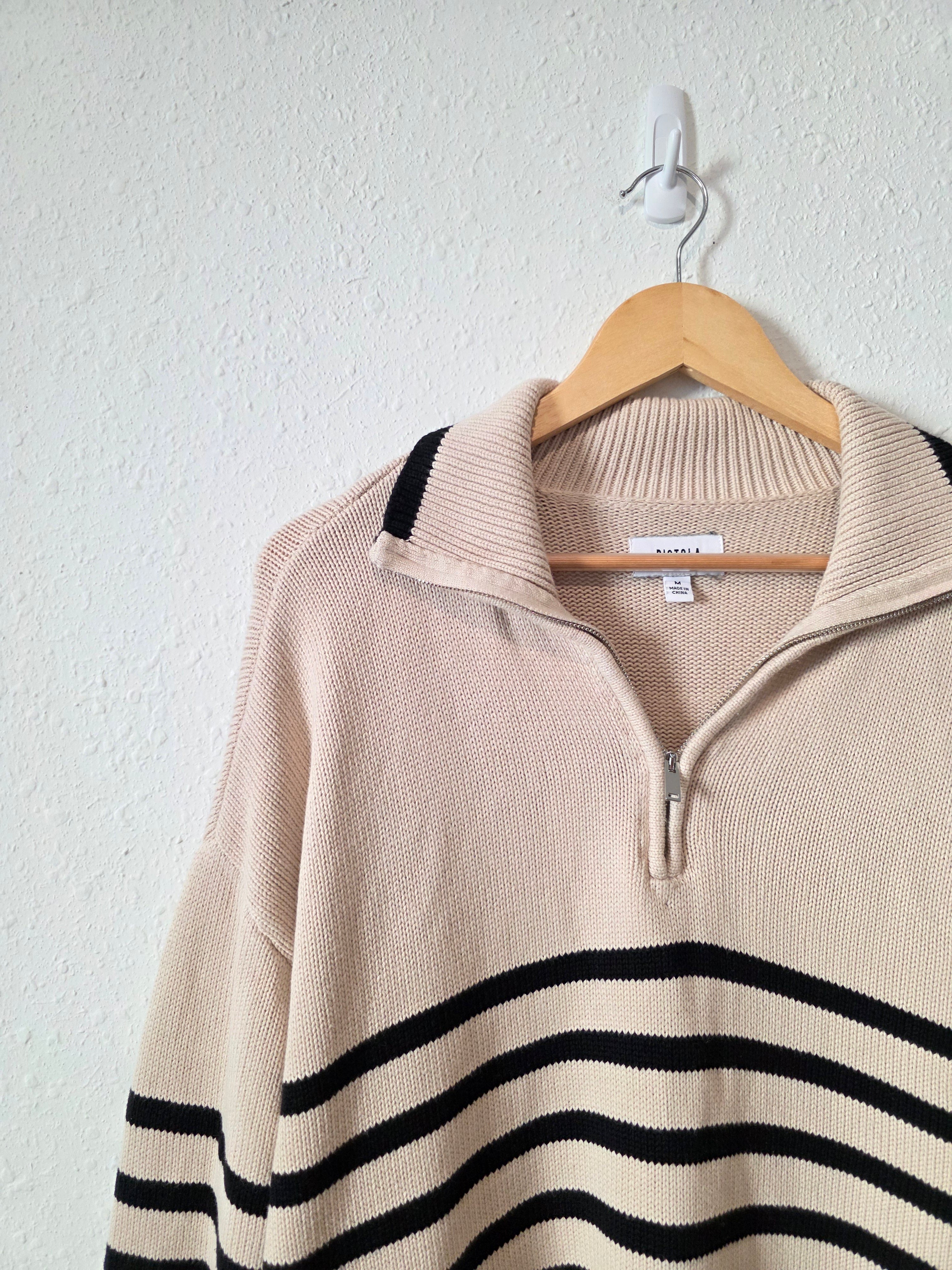 Pistola Striped Quarter Zip Pullover (M)