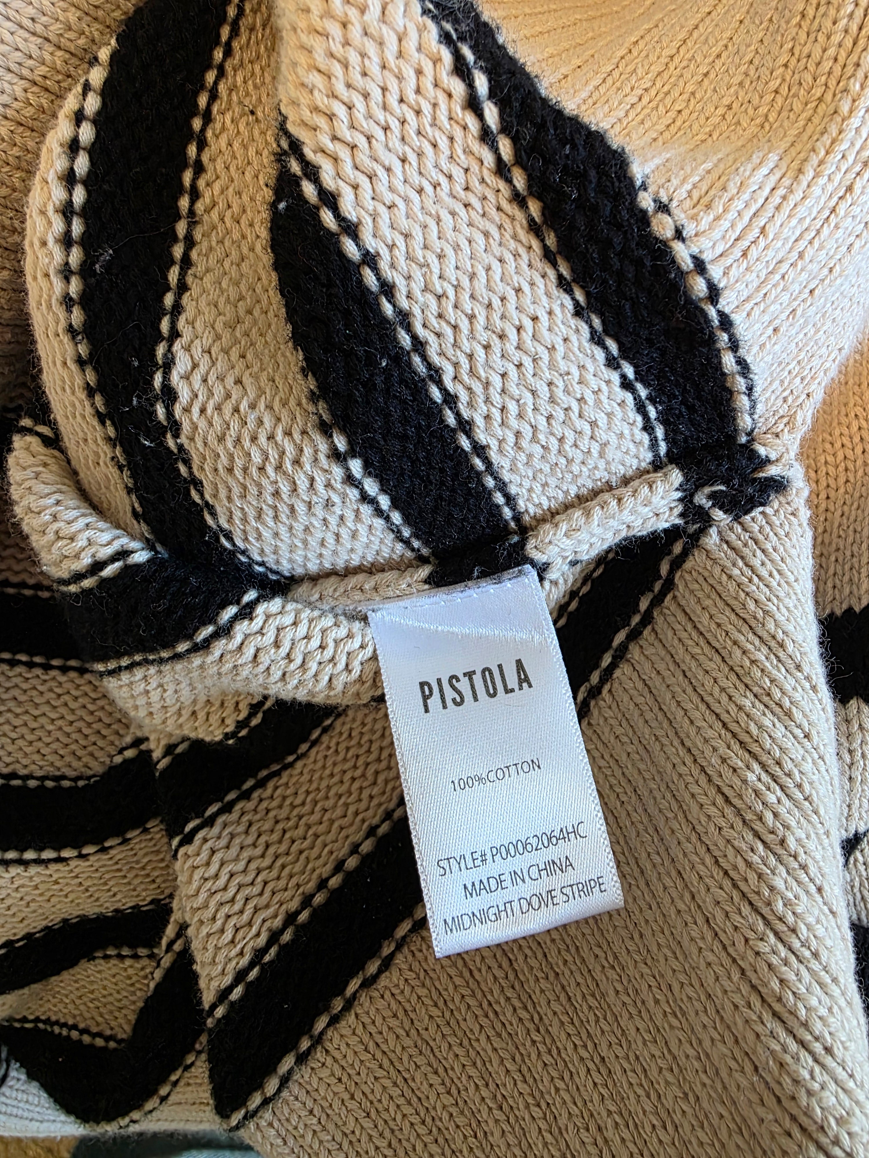 Pistola Striped Quarter Zip Pullover (M)