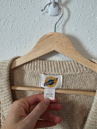 Vintage Cable Knit Sweater Vest (L)