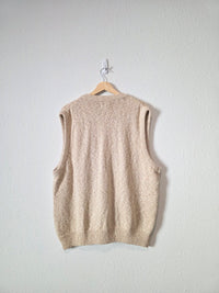 Vintage Cable Knit Sweater Vest (L)
