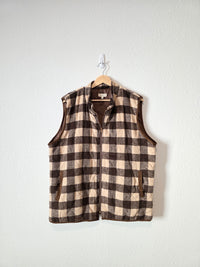 Brown Checkered Vest (3X)