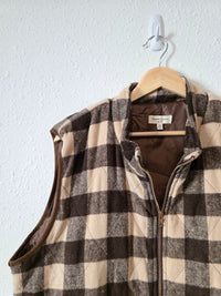 Brown Checkered Vest (3X)
