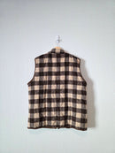 Brown Checkered Vest (3X)