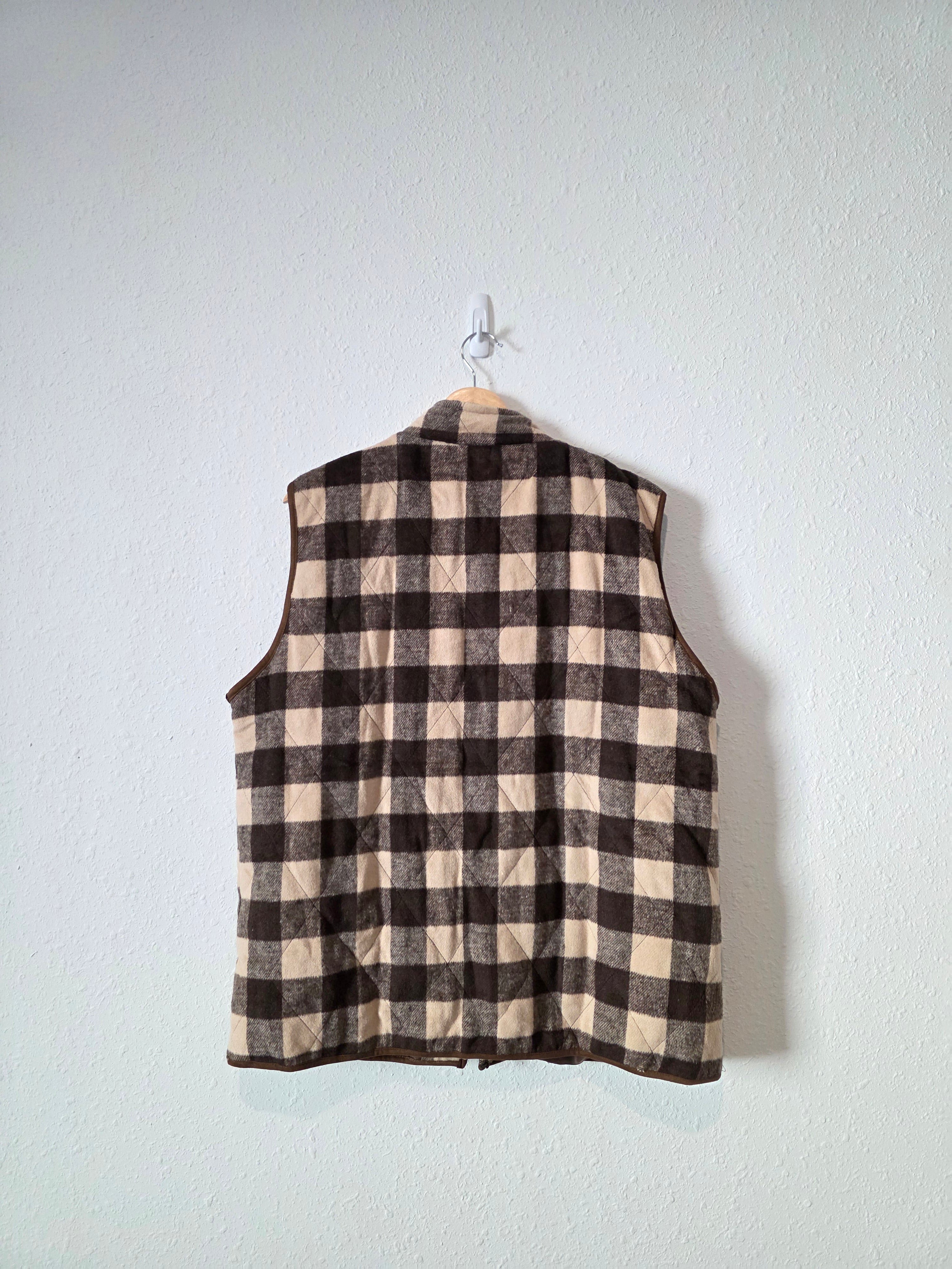 Brown Checkered Vest (3X)