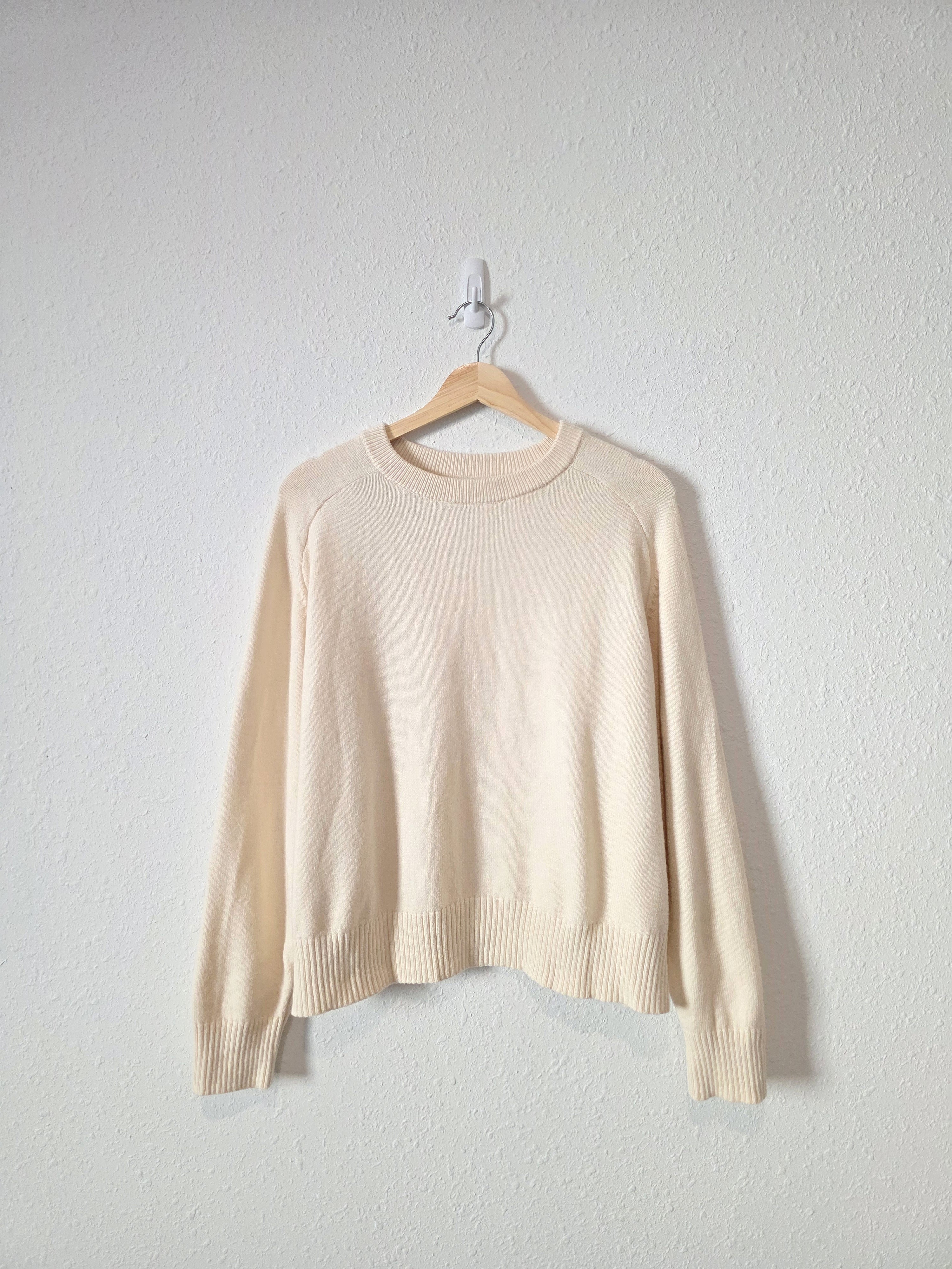 Banana Republic Cream Crewneck Sweater (L)