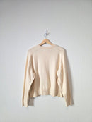 Banana Republic Cream Crewneck Sweater (L)