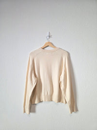 Banana Republic Cream Crewneck Sweater (L)