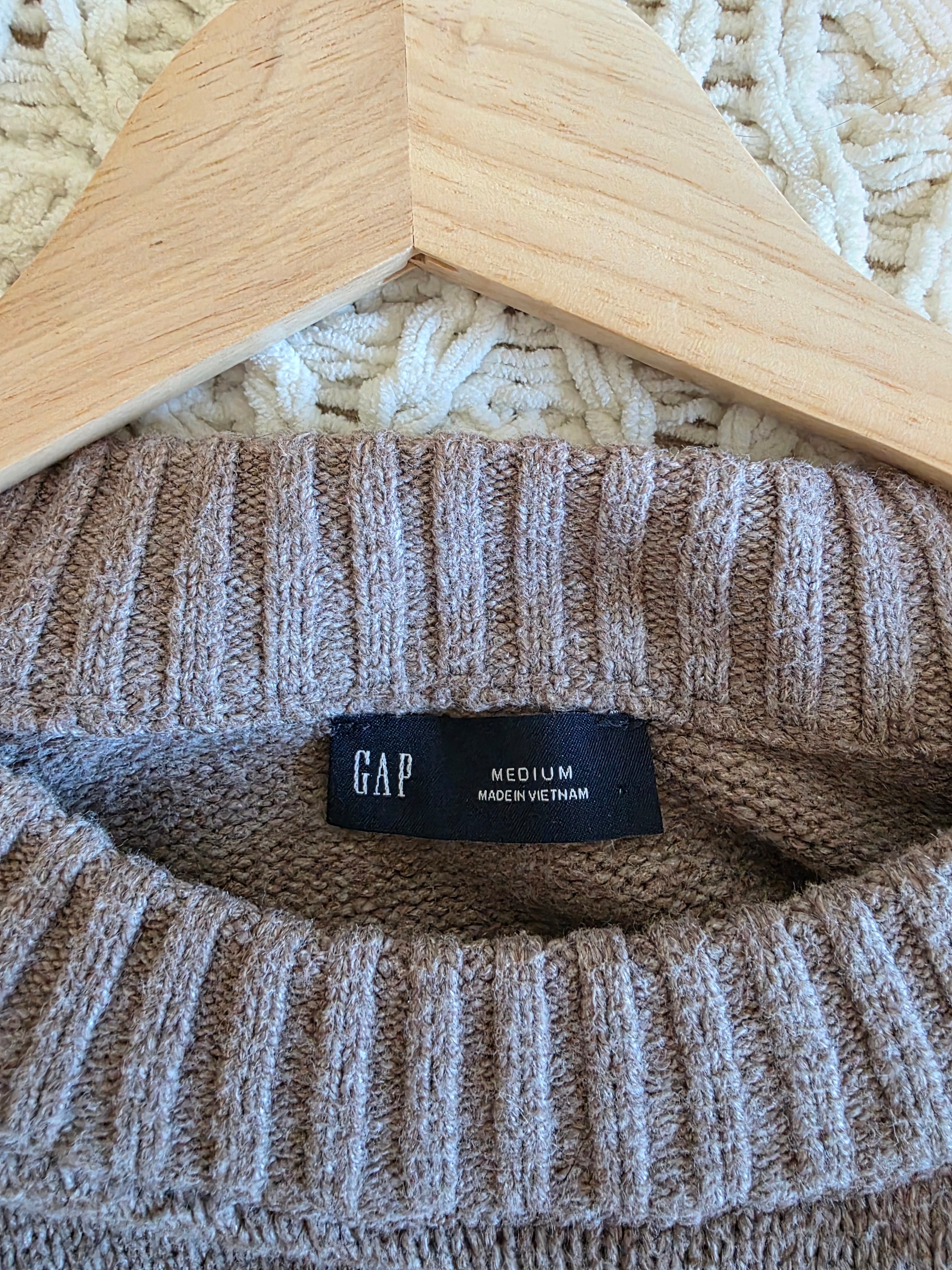 Gap Taupe Crewneck Sweater (M)