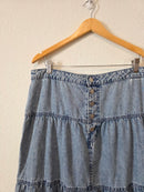 Denim Tiered Maxi Skirt (12)