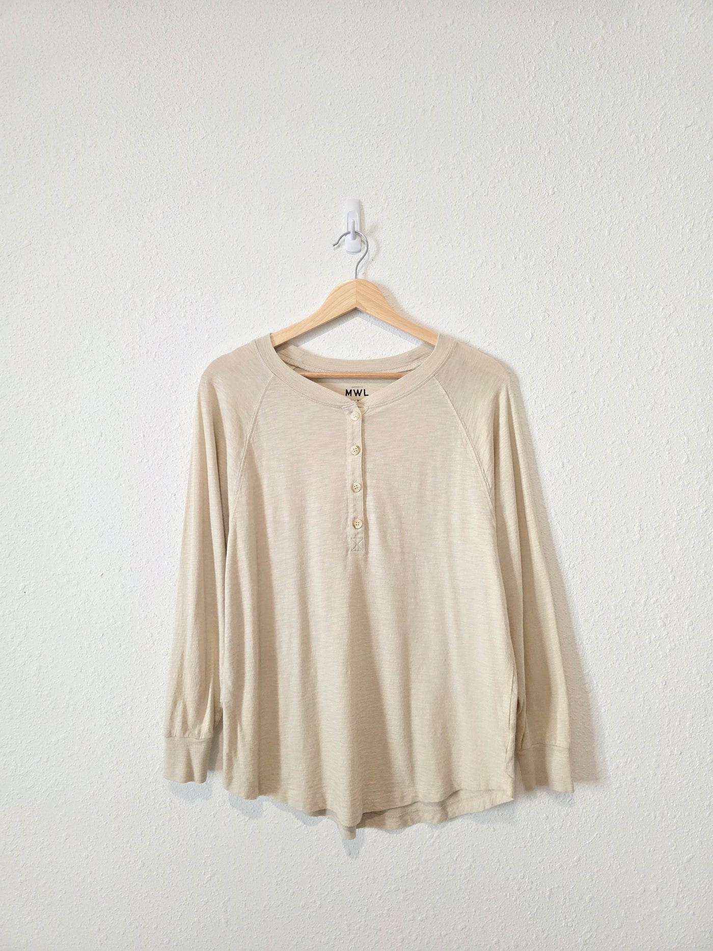 Madewell Oversized Henley Tee (XXS-S)