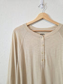 Madewell Oversized Henley Tee (XXS-S)