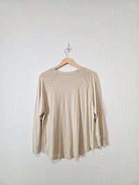 Madewell Oversized Henley Tee (XXS-S)