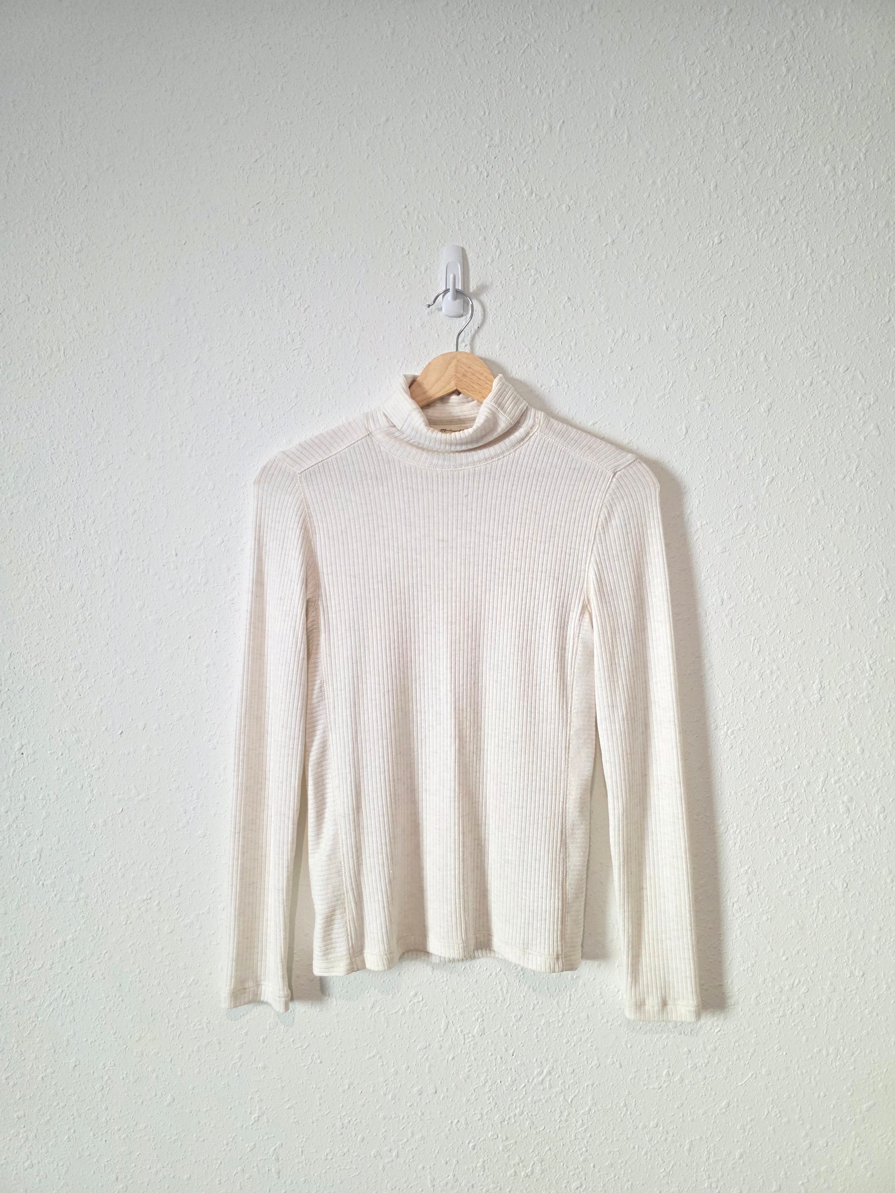 Madewell Ribbed Turtleneck Top (XS)
