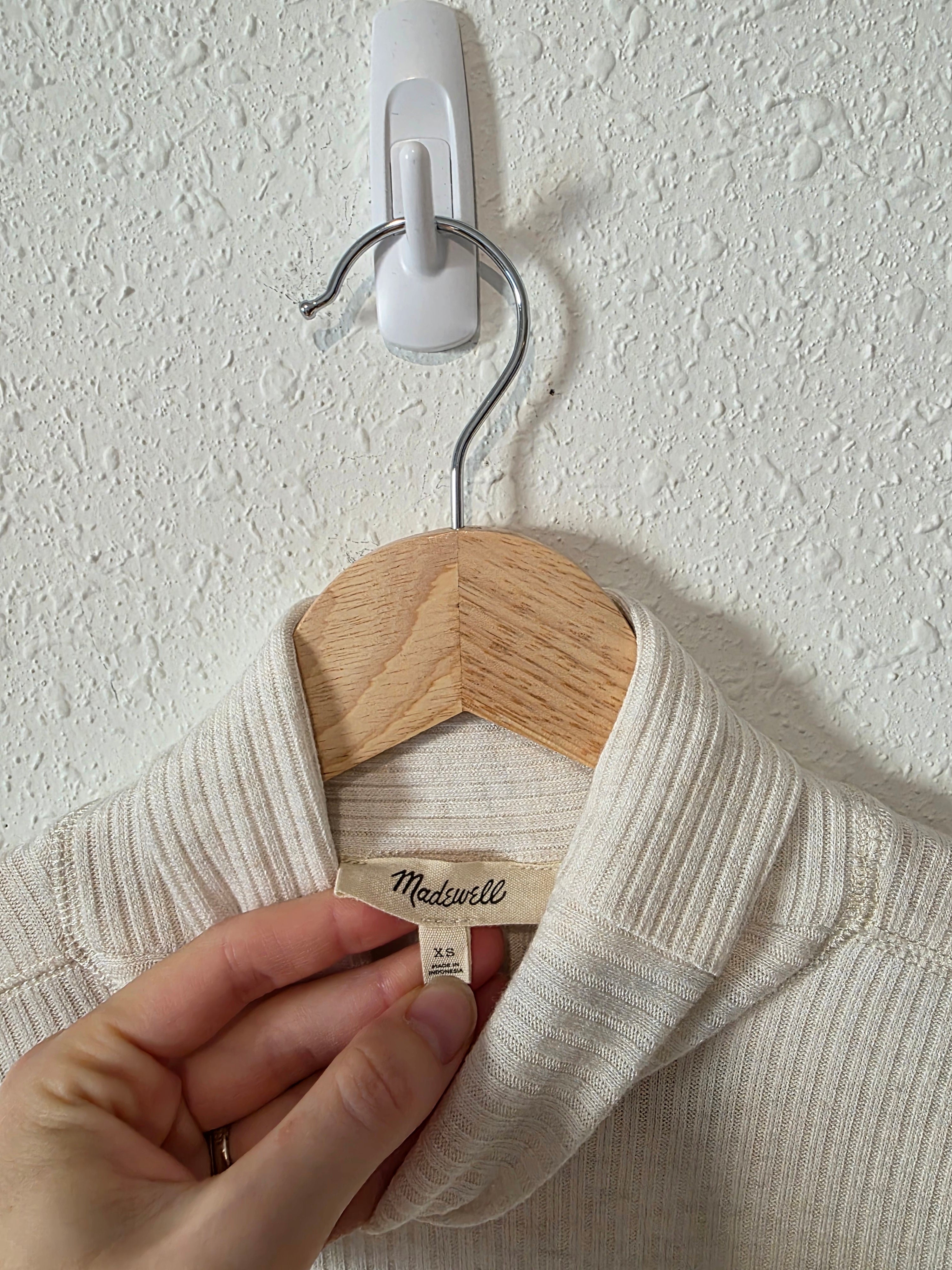 Madewell Ribbed Turtleneck Top (XS)