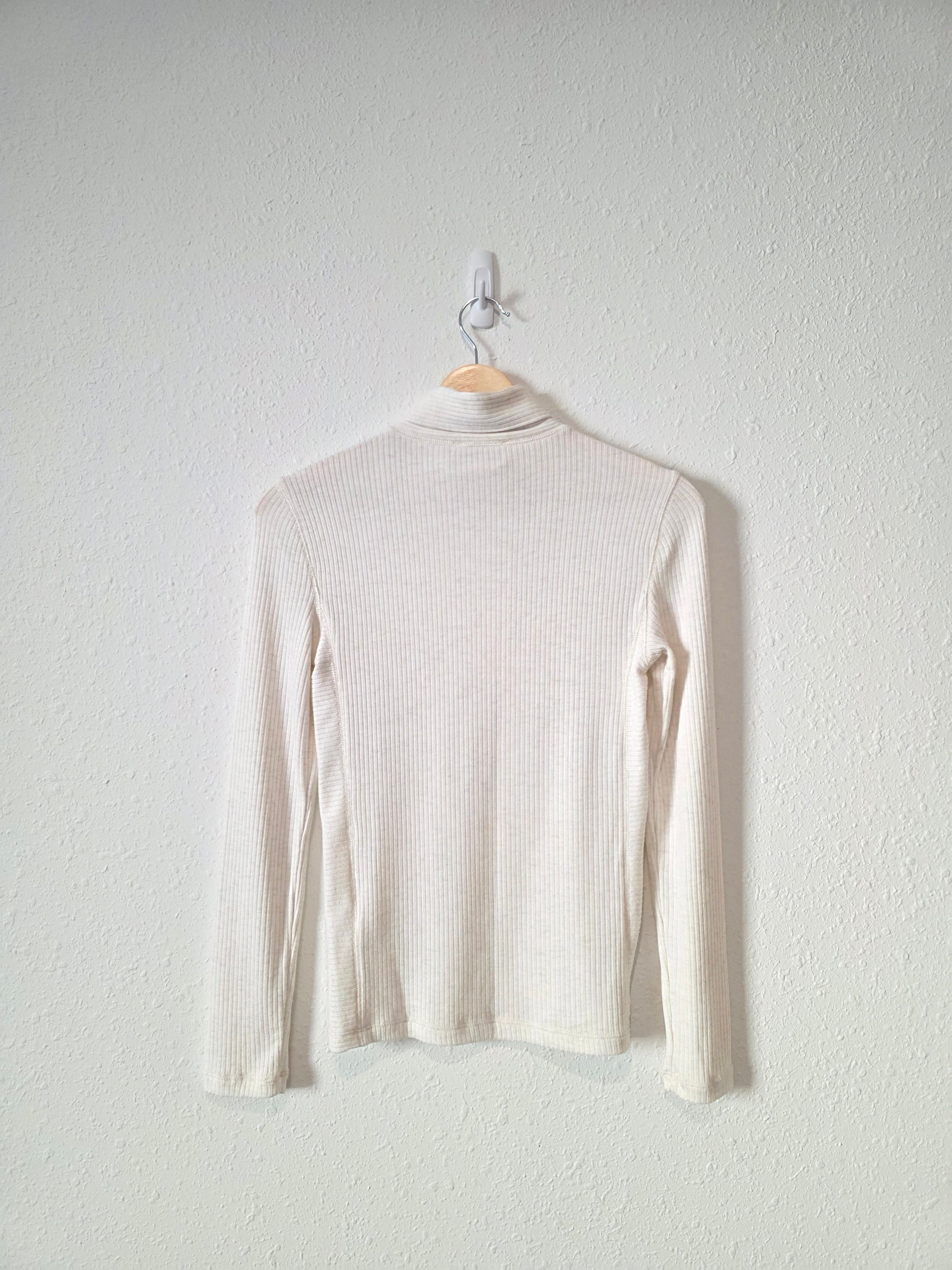 Madewell Ribbed Turtleneck Top (XS)