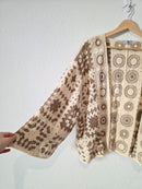 Neutral Granny Square Cardigan (OS)