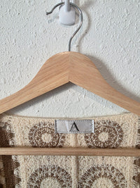 Neutral Granny Square Cardigan (OS)
